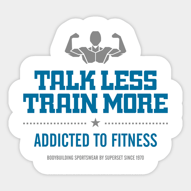 Talk less fitness Sticker by Supertrooper